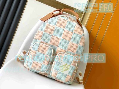 Copy L---V Damier Graphite Backpack Multipocket White N40735 